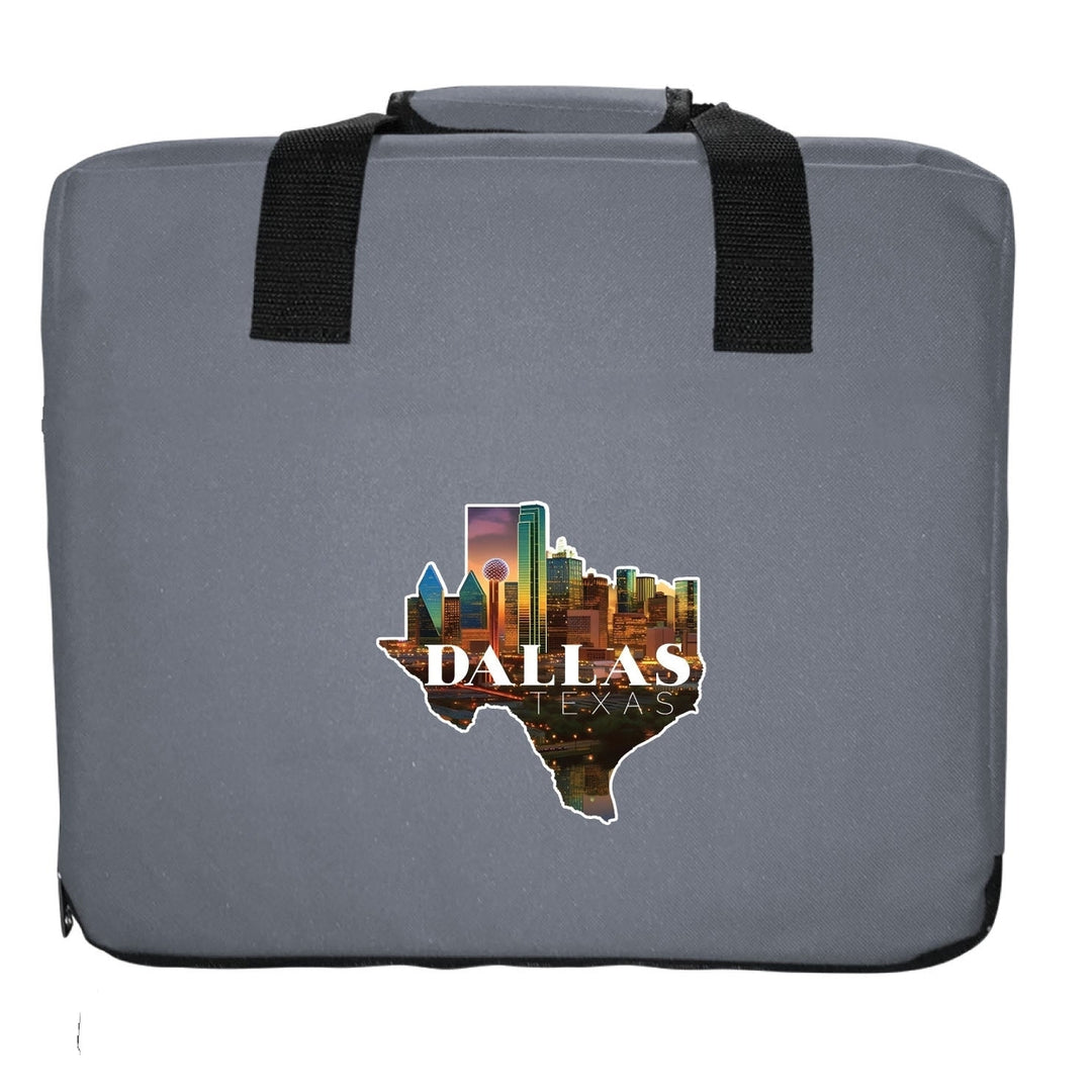 Dallas Texas Design C Souvenir Destination Seat Cushion Image 1