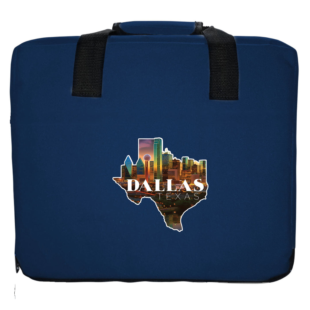 Dallas Texas Design C Souvenir Destination Seat Cushion Image 2