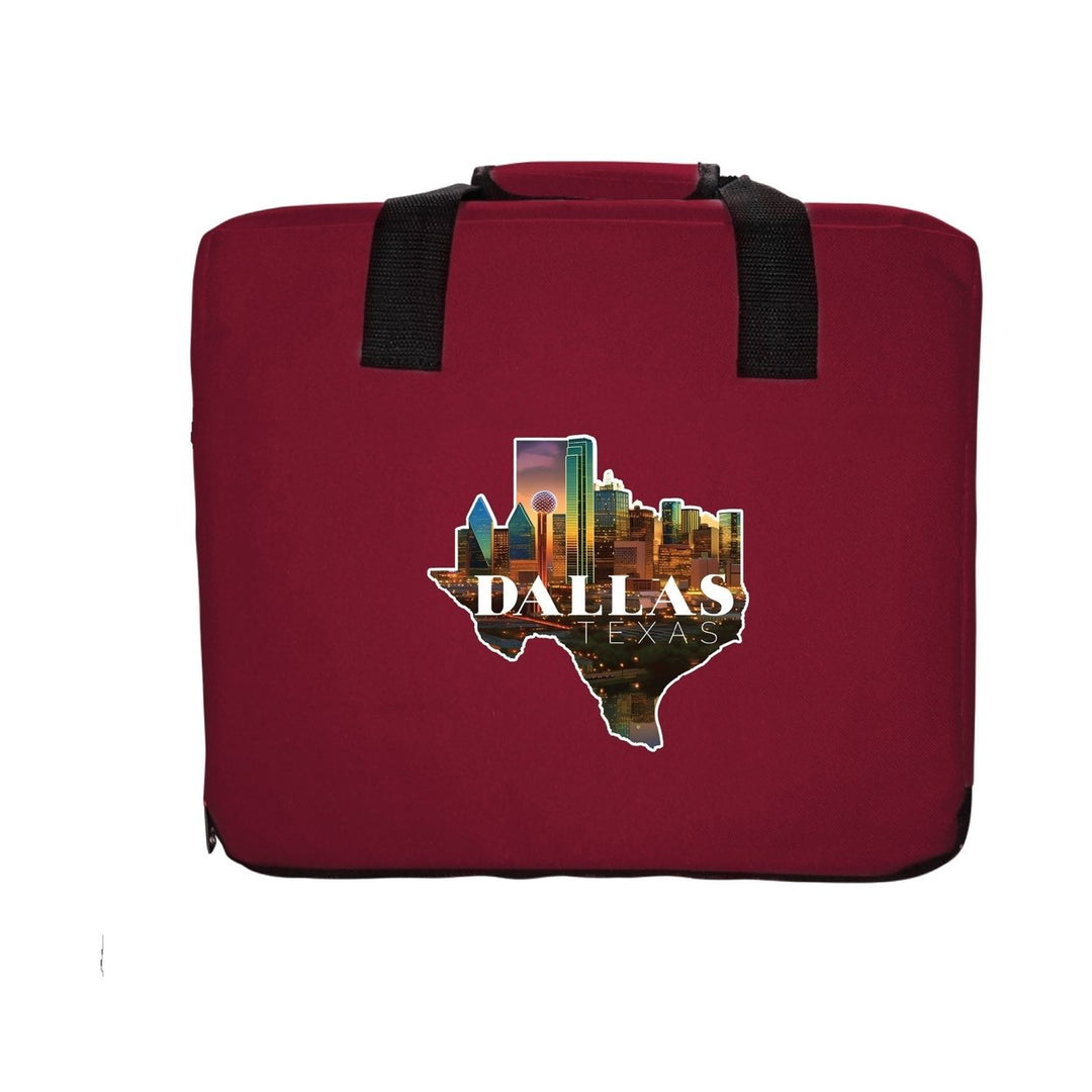 Dallas Texas Design C Souvenir Destination Seat Cushion Image 3