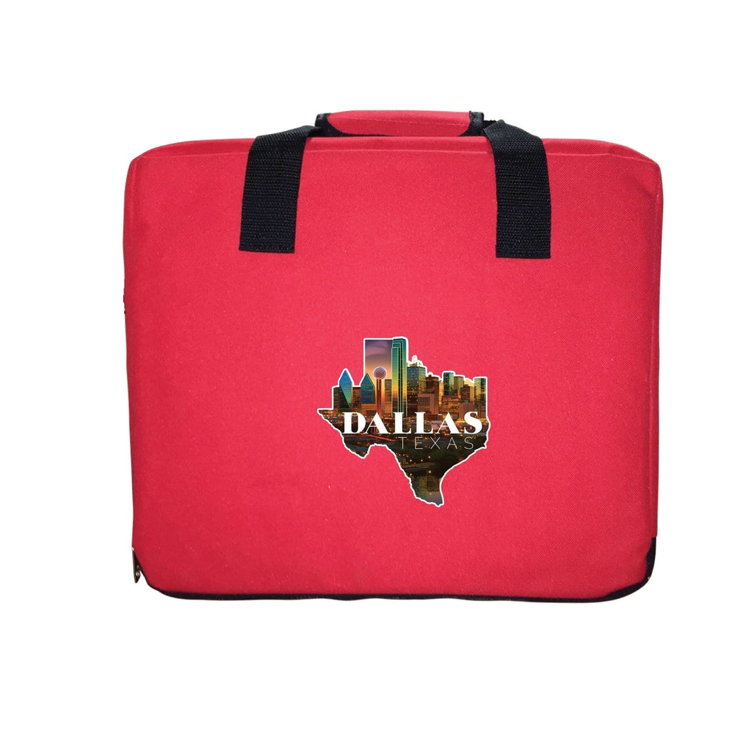 Dallas Texas Design C Souvenir Destination Seat Cushion Image 6