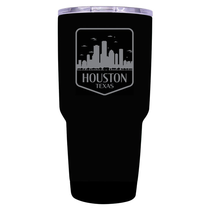 Houston Texas Souvenir 24 oz Engraved Insulated Stainless Steel Tumbler Image 4