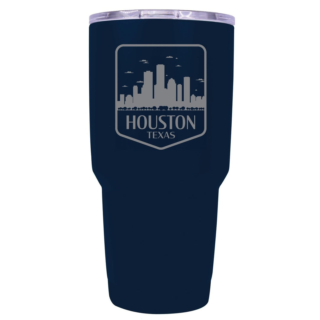 Houston Texas Souvenir 24 oz Engraved Insulated Stainless Steel Tumbler Image 6