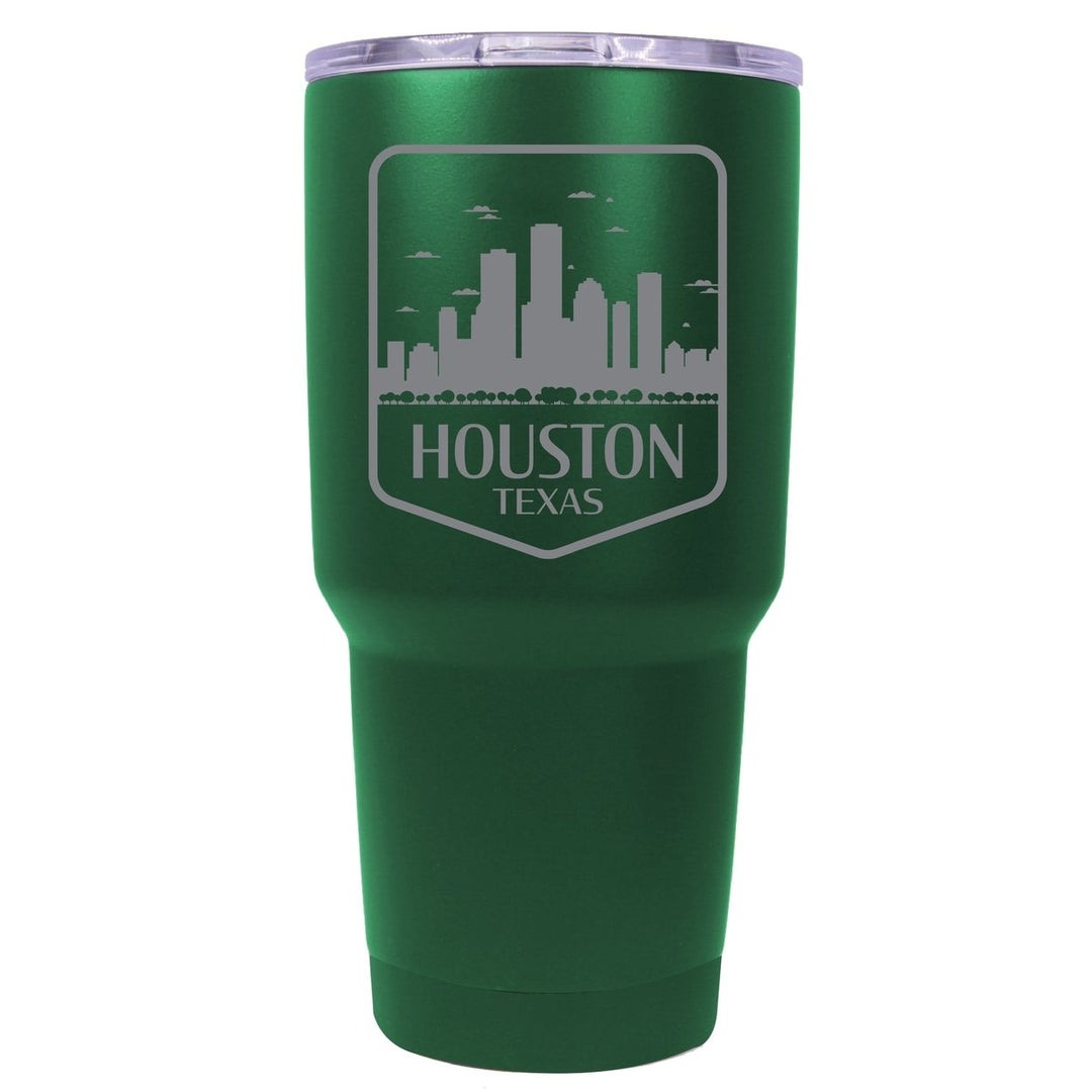 Houston Texas Souvenir 24 oz Engraved Insulated Stainless Steel Tumbler Image 8