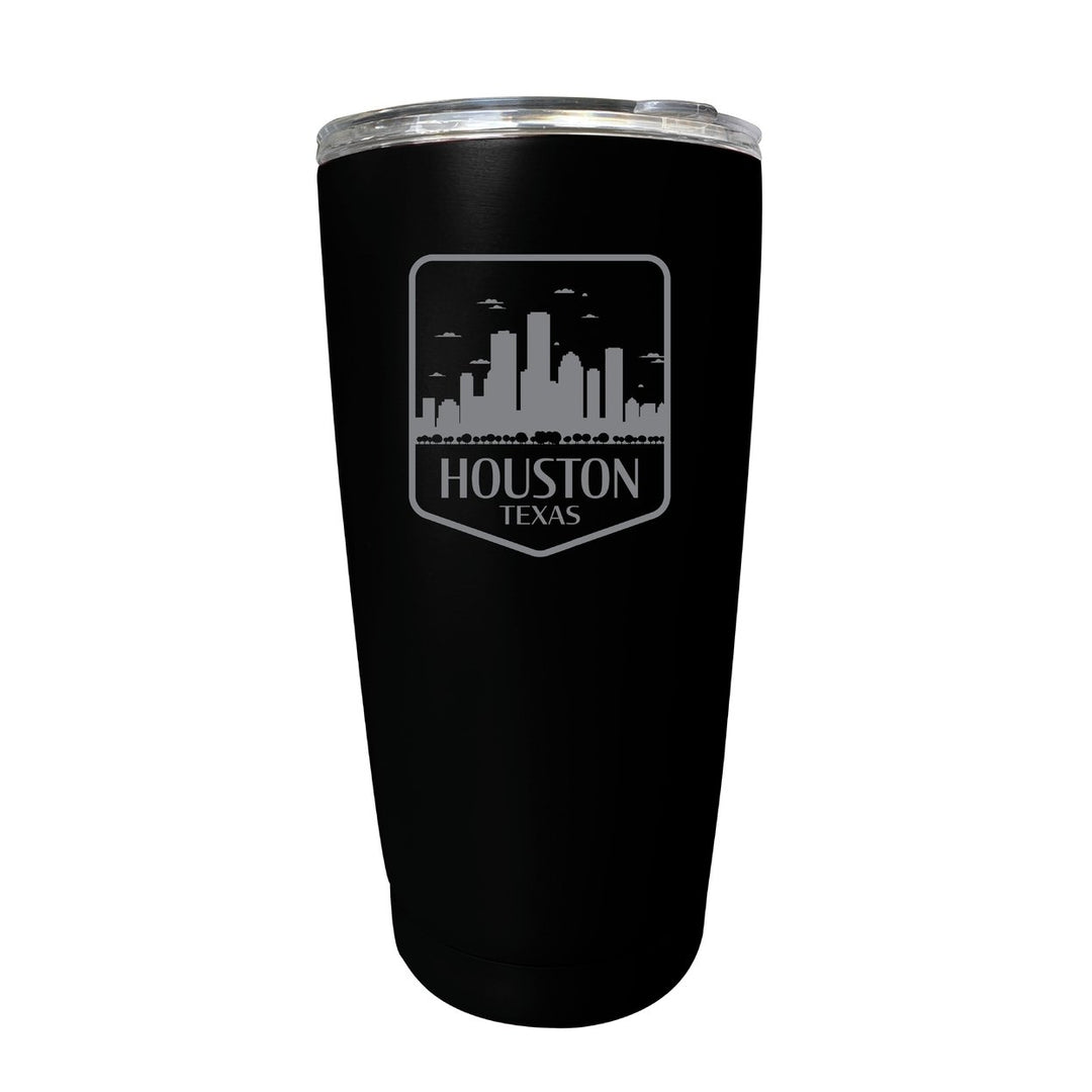 Houston Texas Souvenir 16 oz Engraved Stainless Steel Insulated Tumbler Image 7