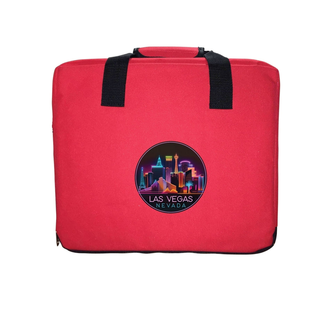 Las Vegas Nevada Design E Souvenir Destination Seat Cushion Red Image 1