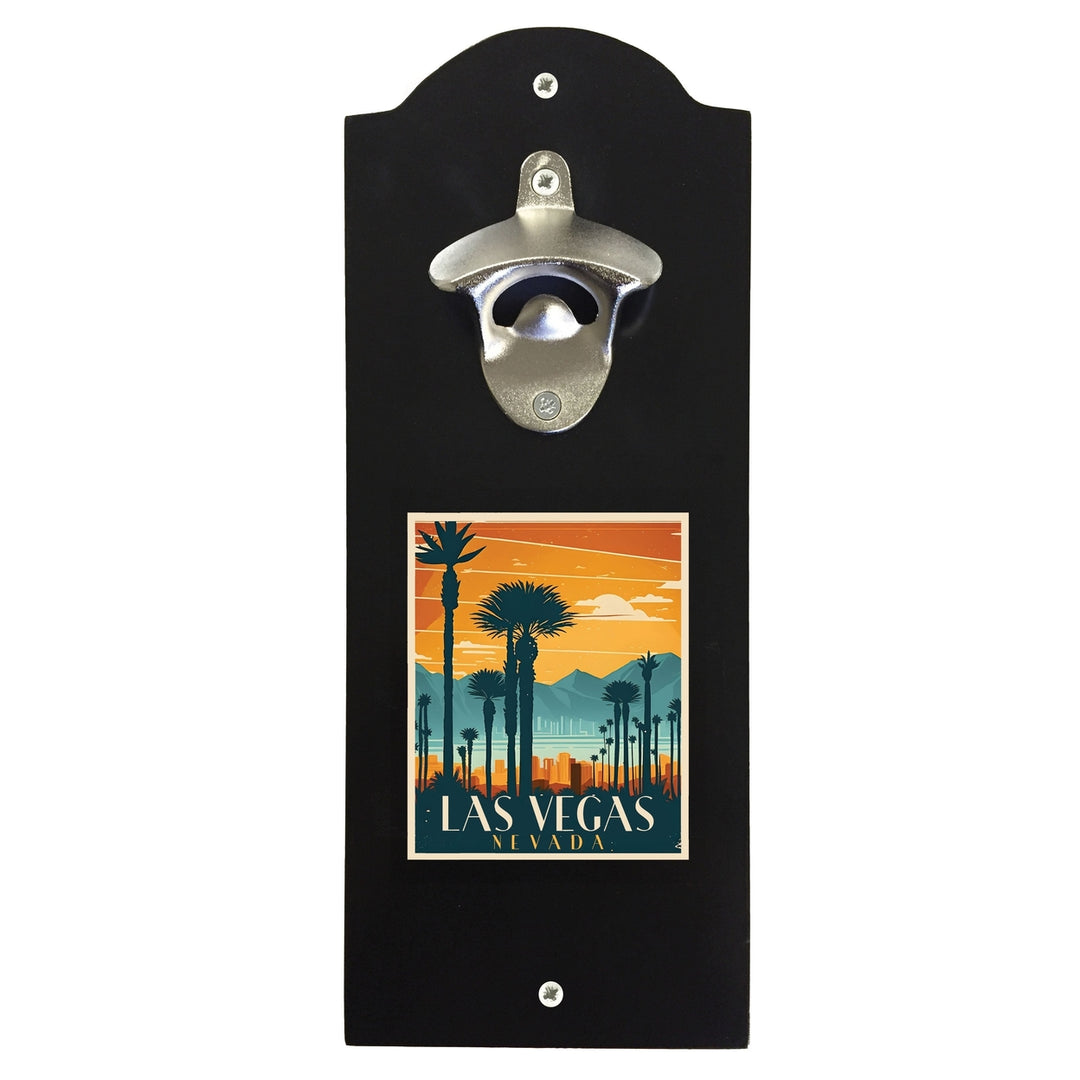 Las Vegas Nevada Design D Souvenir Wall mounted bottle opener Image 1