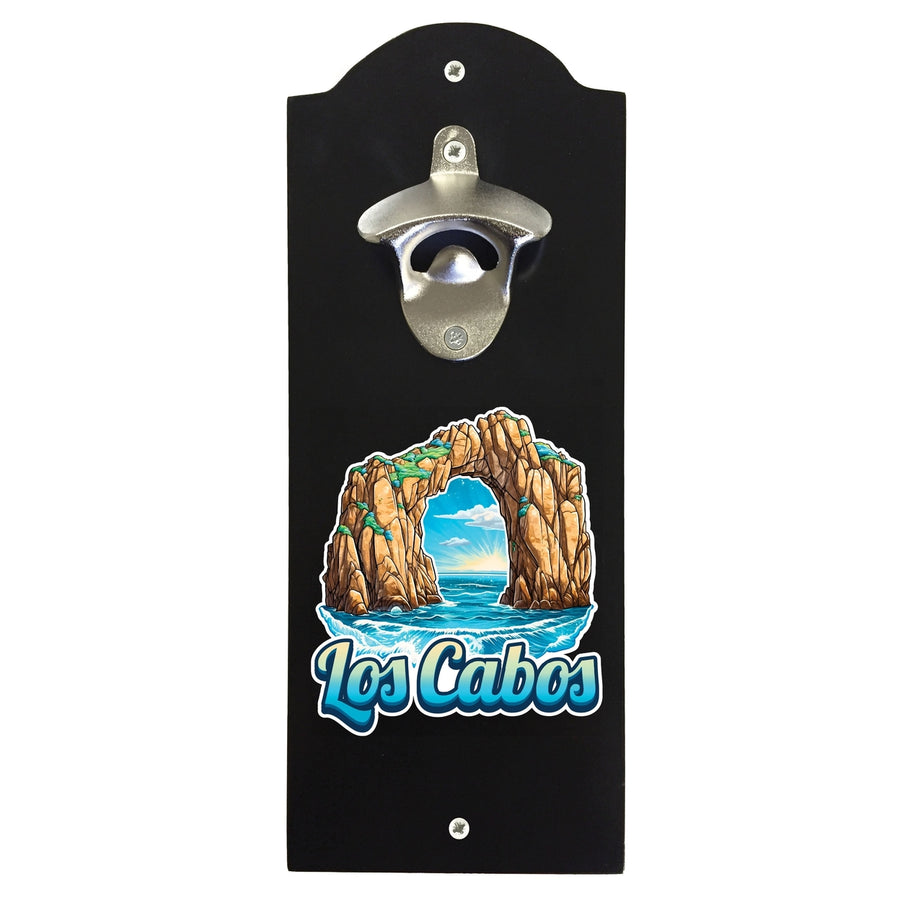 Los Cabos Mexico Design C Souvenir Wall mounted bottle opener Image 1