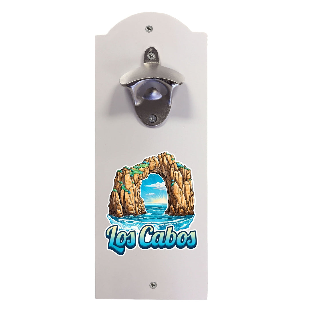 Los Cabos Mexico Design C Souvenir Wall mounted bottle opener Image 2