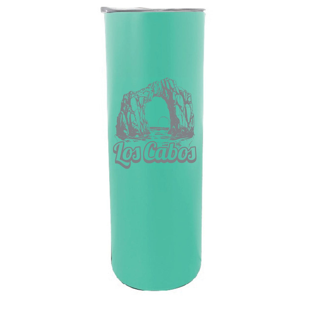 Los Cabos Mexico Souvenir 20 oz Engraved Insulated Stainless Steel Skinny Tumbler Image 2