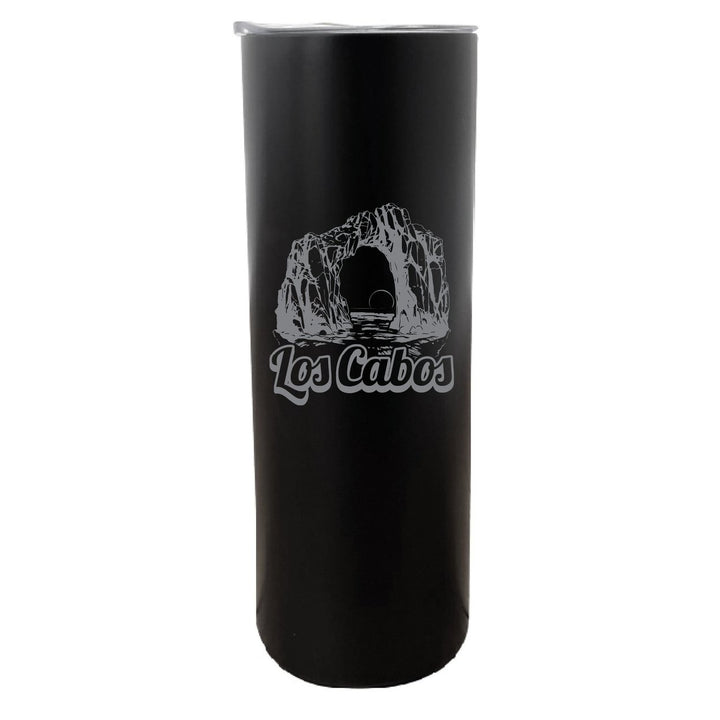 Los Cabos Mexico Souvenir 20 oz Engraved Insulated Stainless Steel Skinny Tumbler Image 1