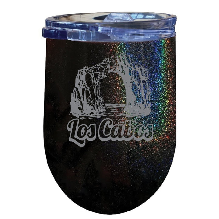 Los Cabos Mexico Souvenir 12 oz Engraved Insulated Wine Stainless Steel Tumbler Image 1