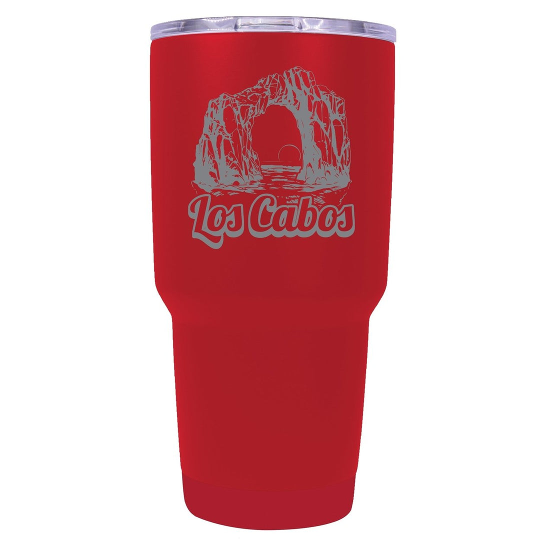 Los Cabos Mexico Souvenir 24 oz Engraved Insulated Stainless Steel Tumbler Image 1