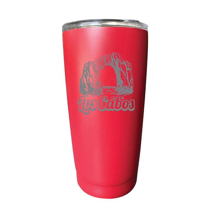 Los Cabos Mexico Souvenir 16 oz Engraved Stainless Steel Insulated Tumbler Image 2