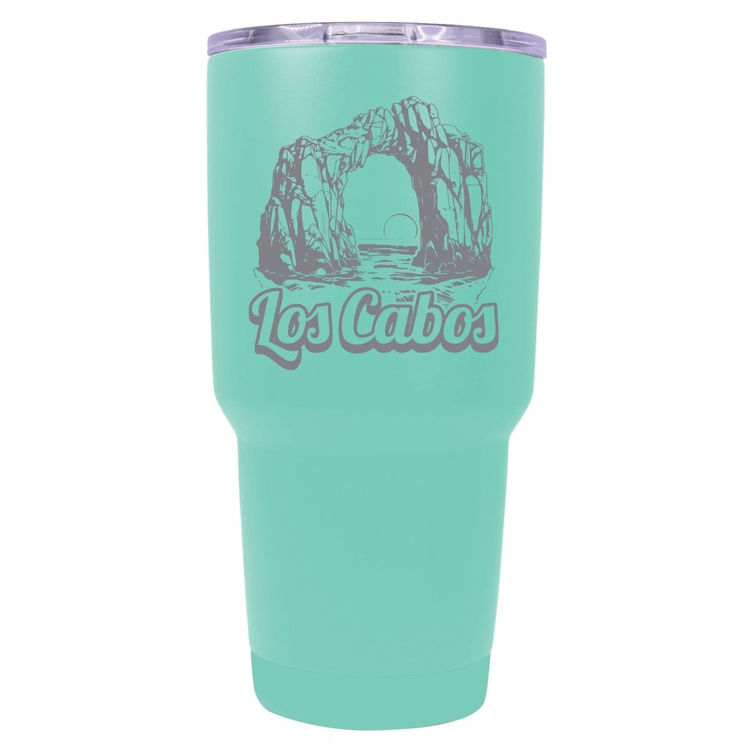 Los Cabos Mexico Souvenir 24 oz Engraved Insulated Stainless Steel Tumbler Image 1