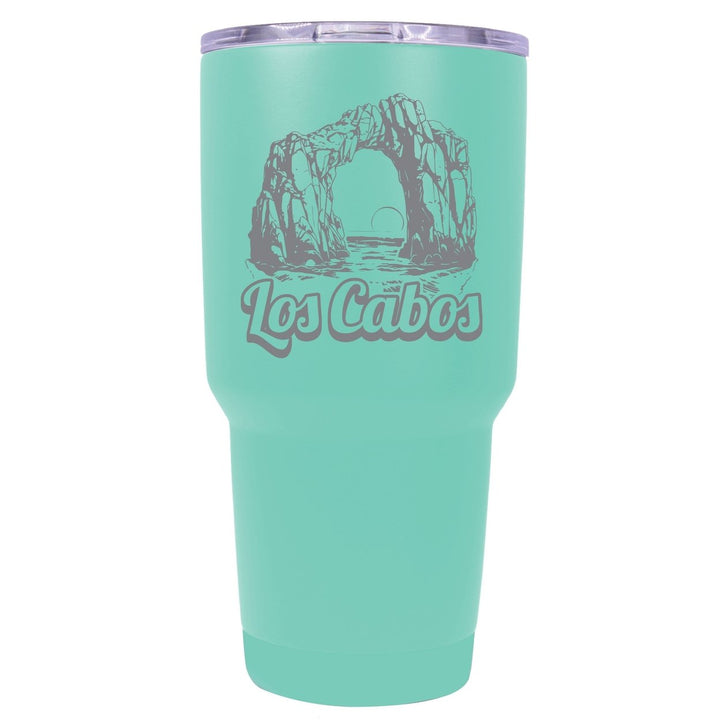 Los Cabos Mexico Souvenir 24 oz Engraved Insulated Stainless Steel Tumbler Image 1