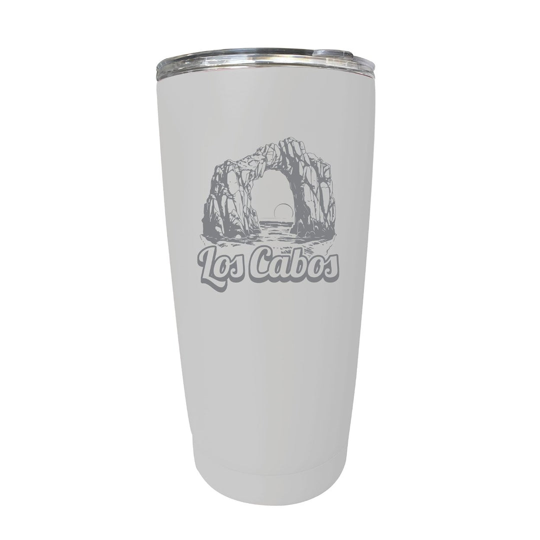 Los Cabos Mexico Souvenir 16 oz Engraved Stainless Steel Insulated Tumbler Image 1