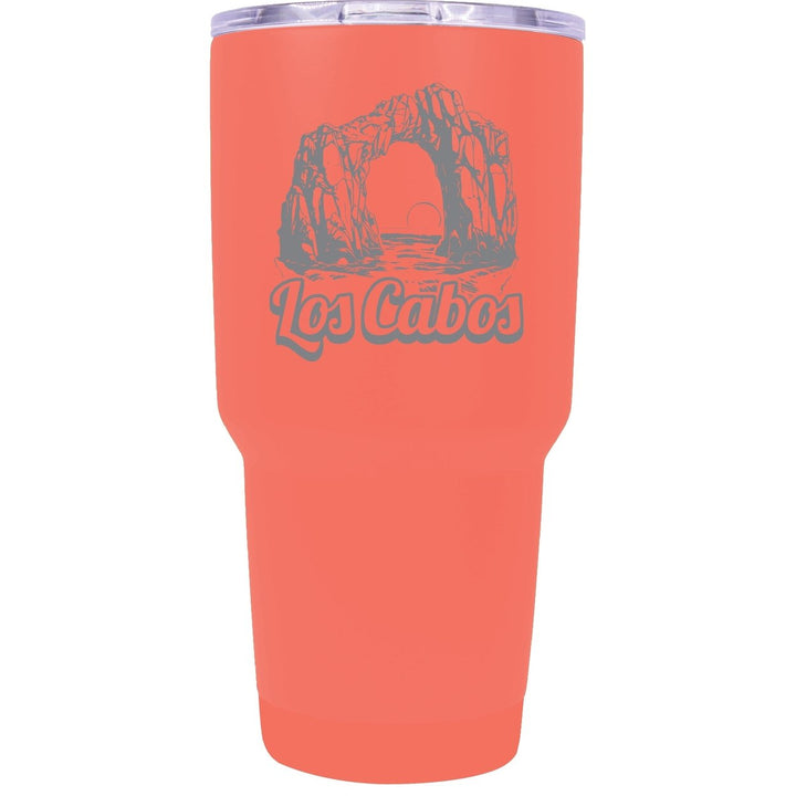 Los Cabos Mexico Souvenir 24 oz Engraved Insulated Stainless Steel Tumbler Image 1