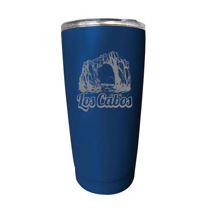 Los Cabos Mexico Souvenir 16 oz Engraved Stainless Steel Insulated Tumbler Image 1