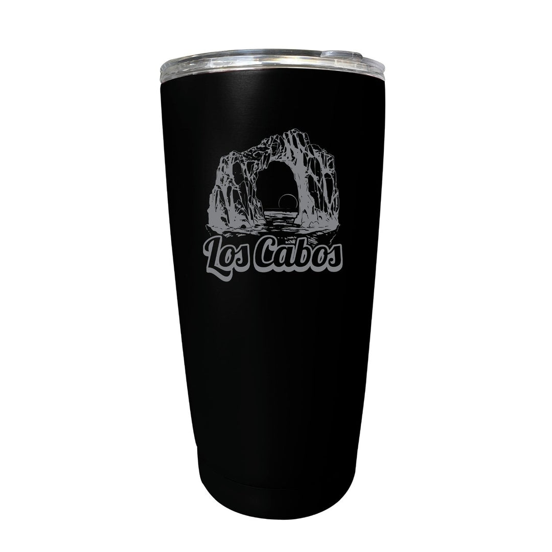 Los Cabos Mexico Souvenir 16 oz Engraved Stainless Steel Insulated Tumbler Image 1