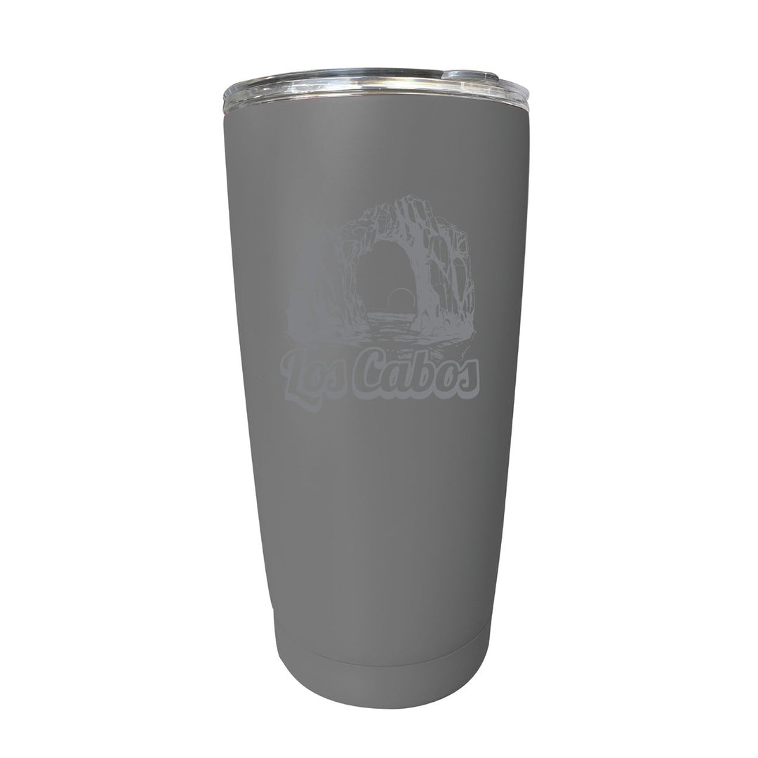 Los Cabos Mexico Souvenir 16 oz Engraved Stainless Steel Insulated Tumbler Image 1