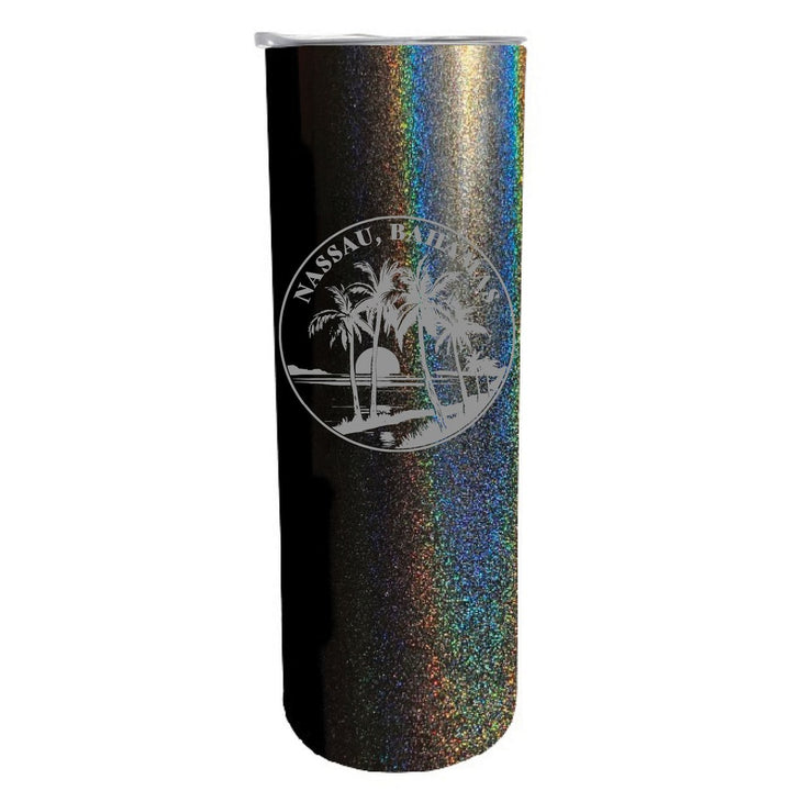 Nassau the Bahamas Souvenir 20 oz Engraved Insulated Stainless Steel Skinny Tumbler Image 4