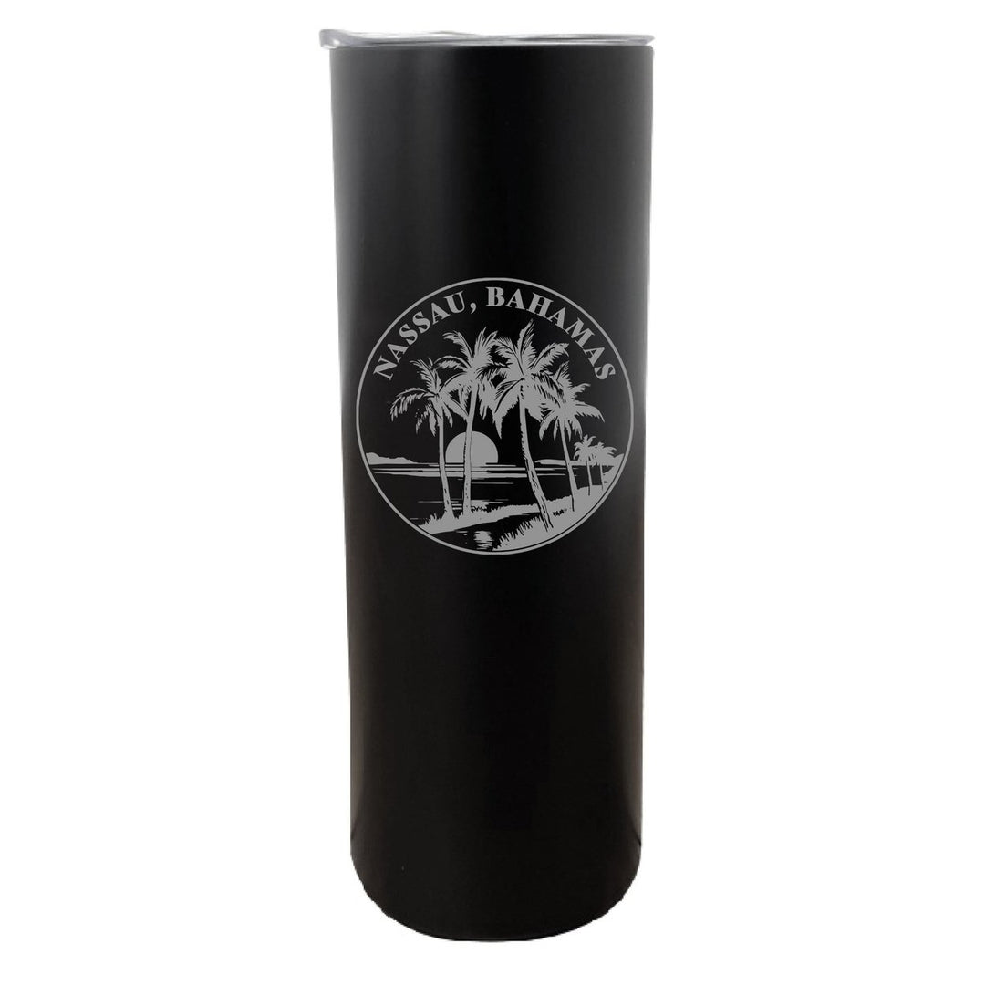 Nassau the Bahamas Souvenir 20 oz Engraved Insulated Stainless Steel Skinny Tumbler Image 6