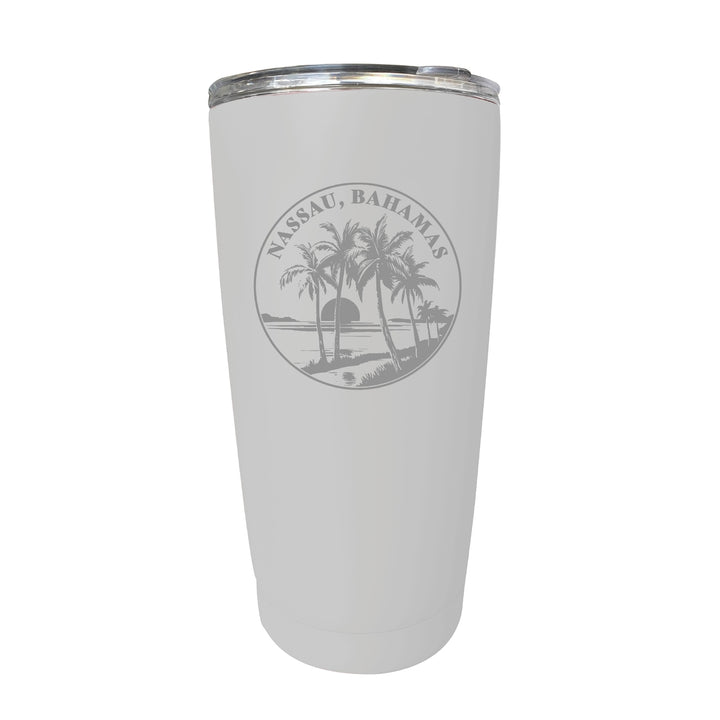 Nassau the Bahamas Souvenir 16 oz Engraved Stainless Steel Insulated Tumbler Image 4