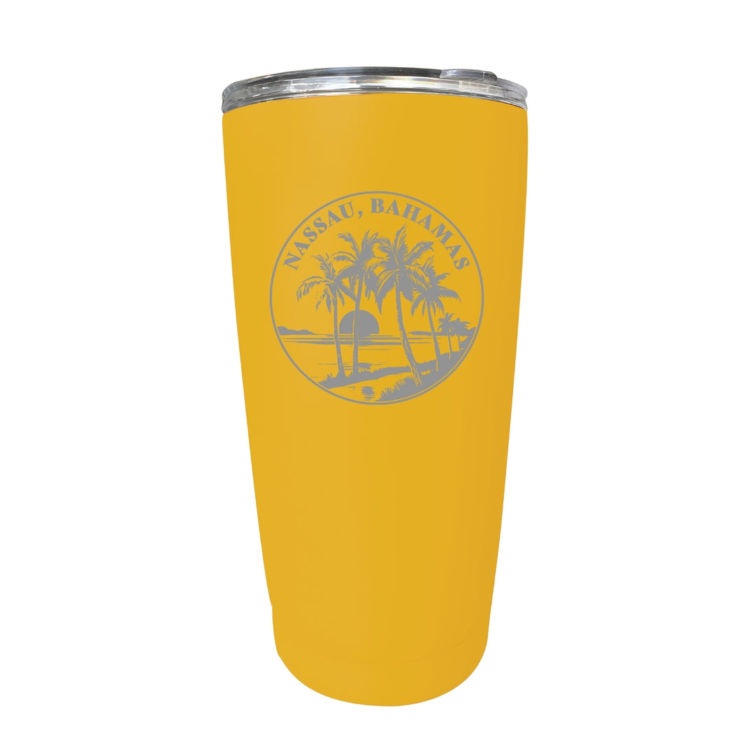 Nassau the Bahamas Souvenir 16 oz Engraved Stainless Steel Insulated Tumbler Image 4