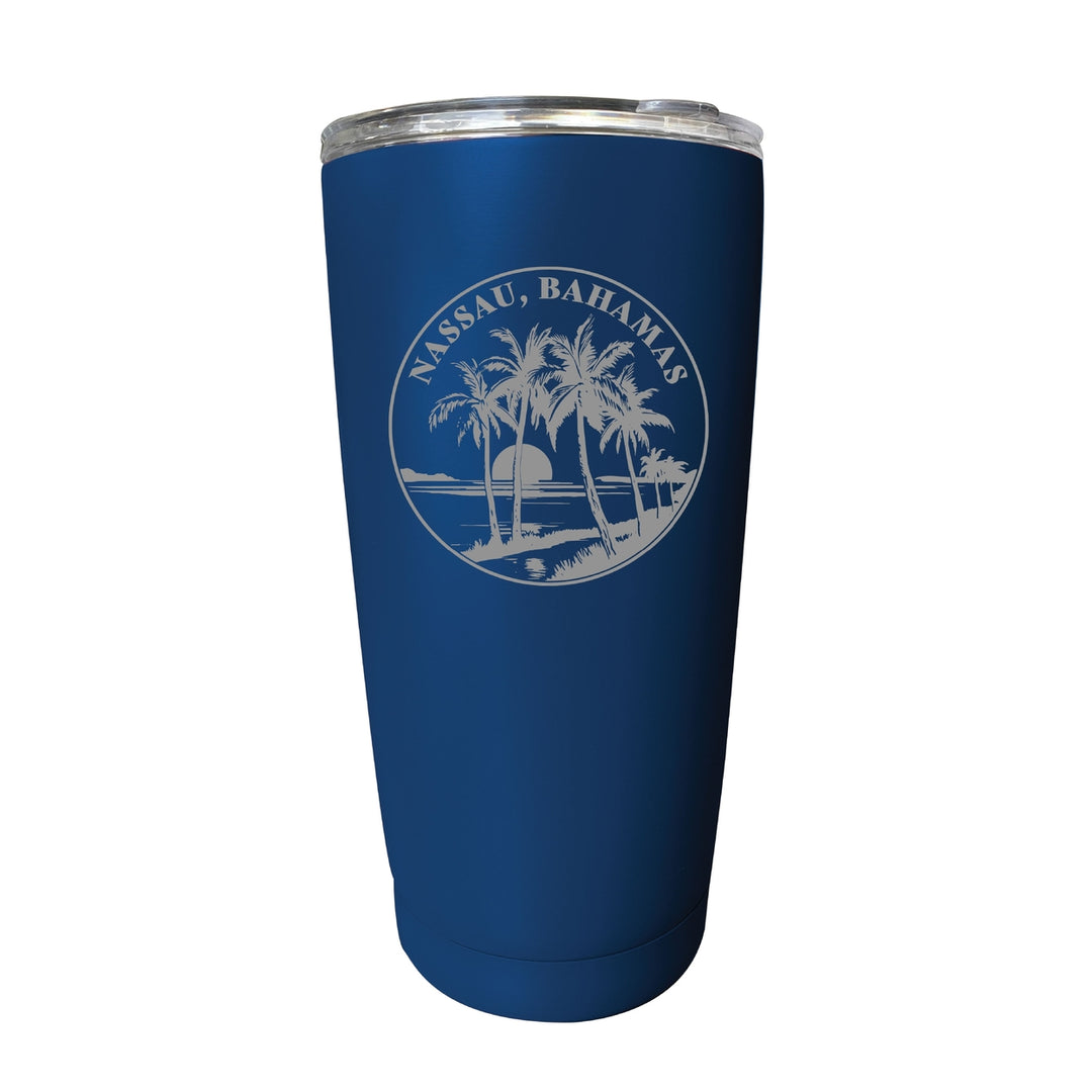 Nassau the Bahamas Souvenir 16 oz Engraved Stainless Steel Insulated Tumbler Image 6