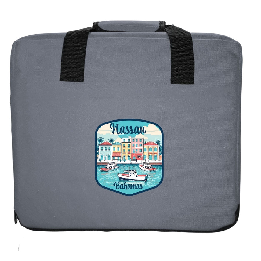 Nassau the Bahamas Design C Souvenir Destination Seat Cushion Image 1