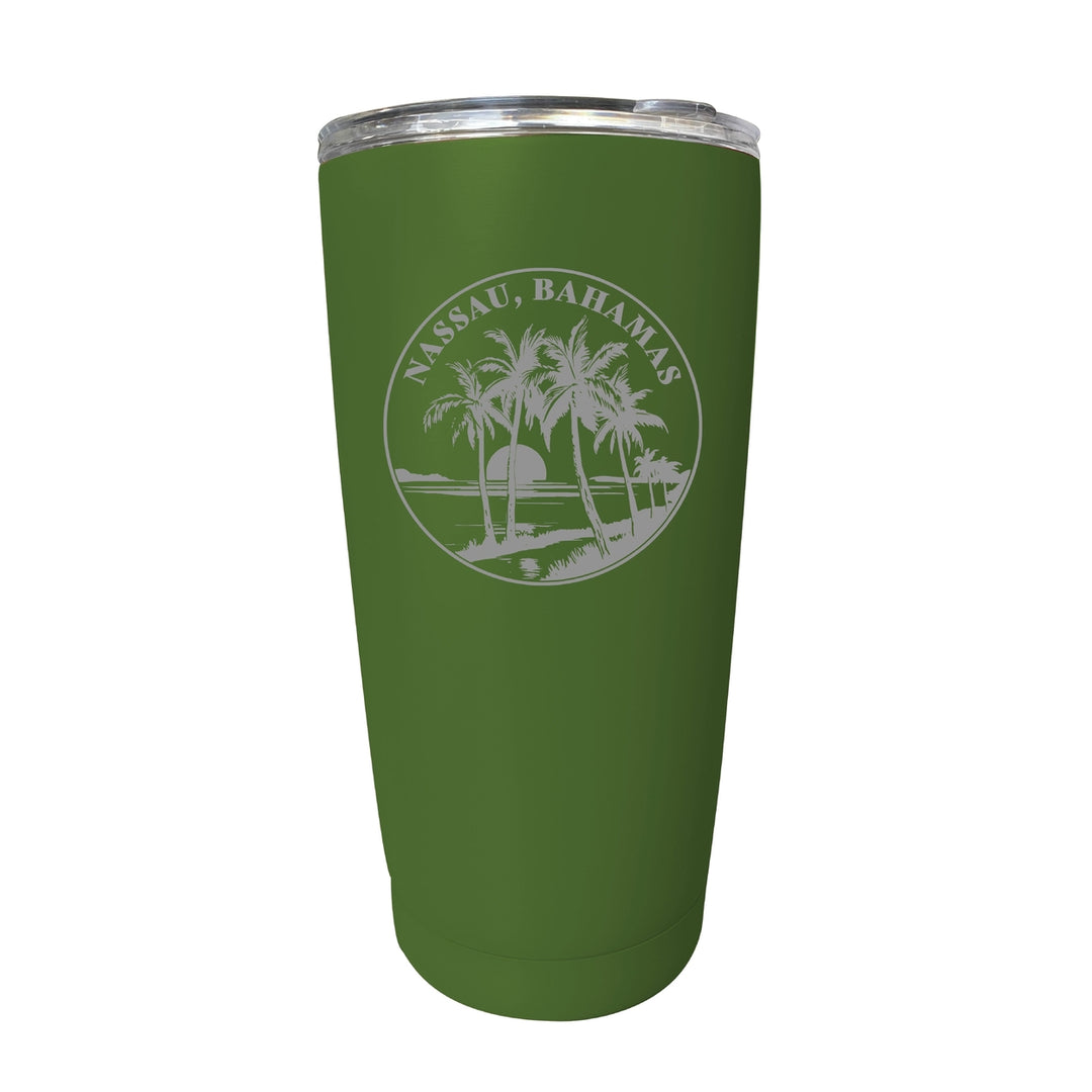 Nassau the Bahamas Souvenir 16 oz Engraved Stainless Steel Insulated Tumbler Image 8