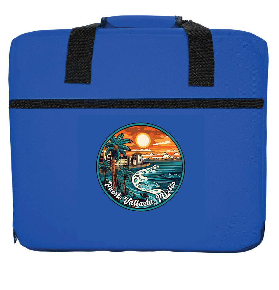 Puerto Vallarta Mexico Design B Souvenir Destination Seat Cushion Image 1