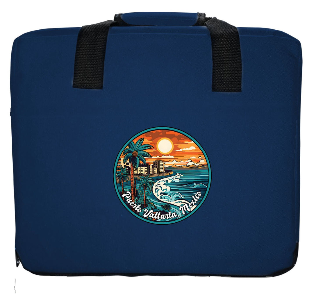 Puerto Vallarta Mexico Design B Souvenir Destination Seat Cushion Image 1