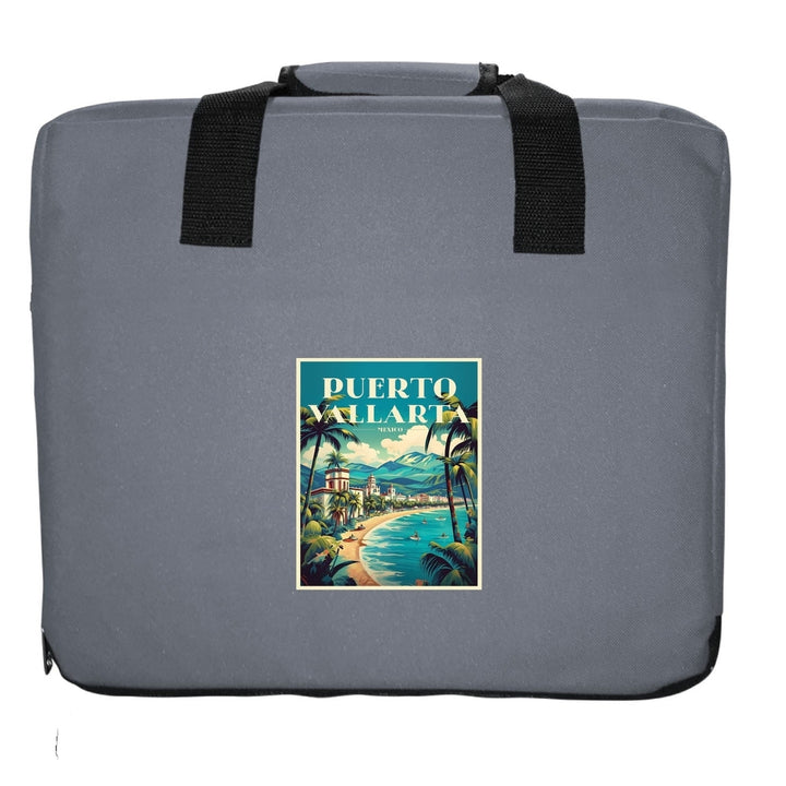 Puerto Vallarta Mexico Design C Souvenir Destination Seat Cushion Red Image 6