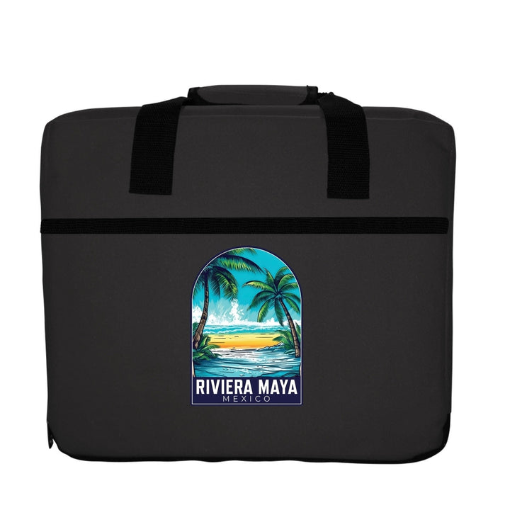 Riviera Maya Mexico Design B Souvenir Destination Seat Cushion Image 1