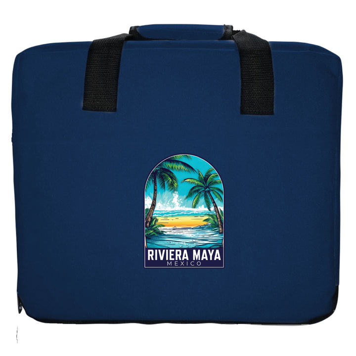 Riviera Maya Mexico Design B Souvenir Destination Seat Cushion Image 3