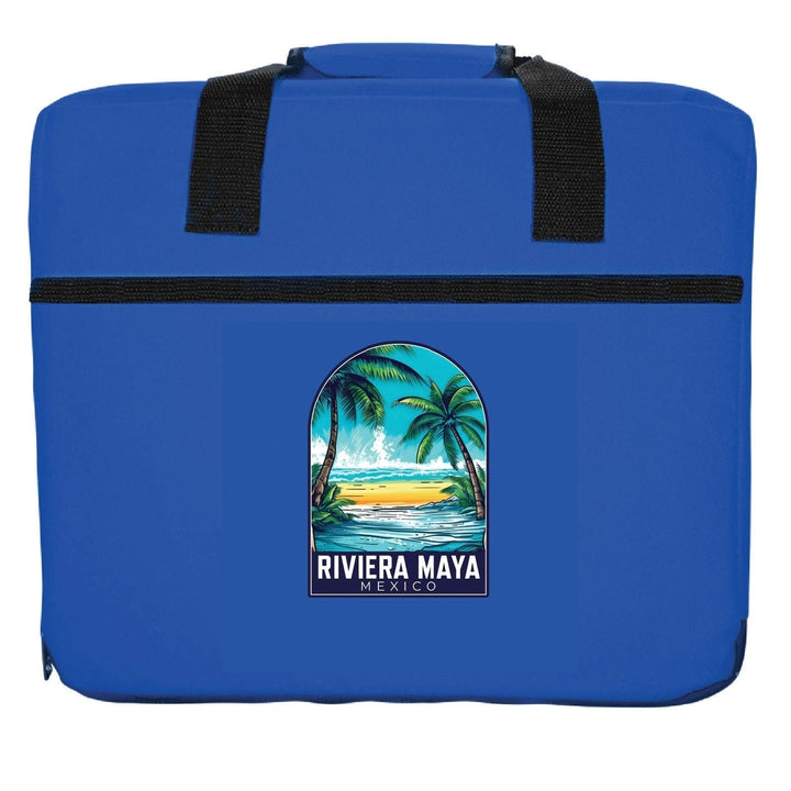 Riviera Maya Mexico Design B Souvenir Destination Seat Cushion Image 4