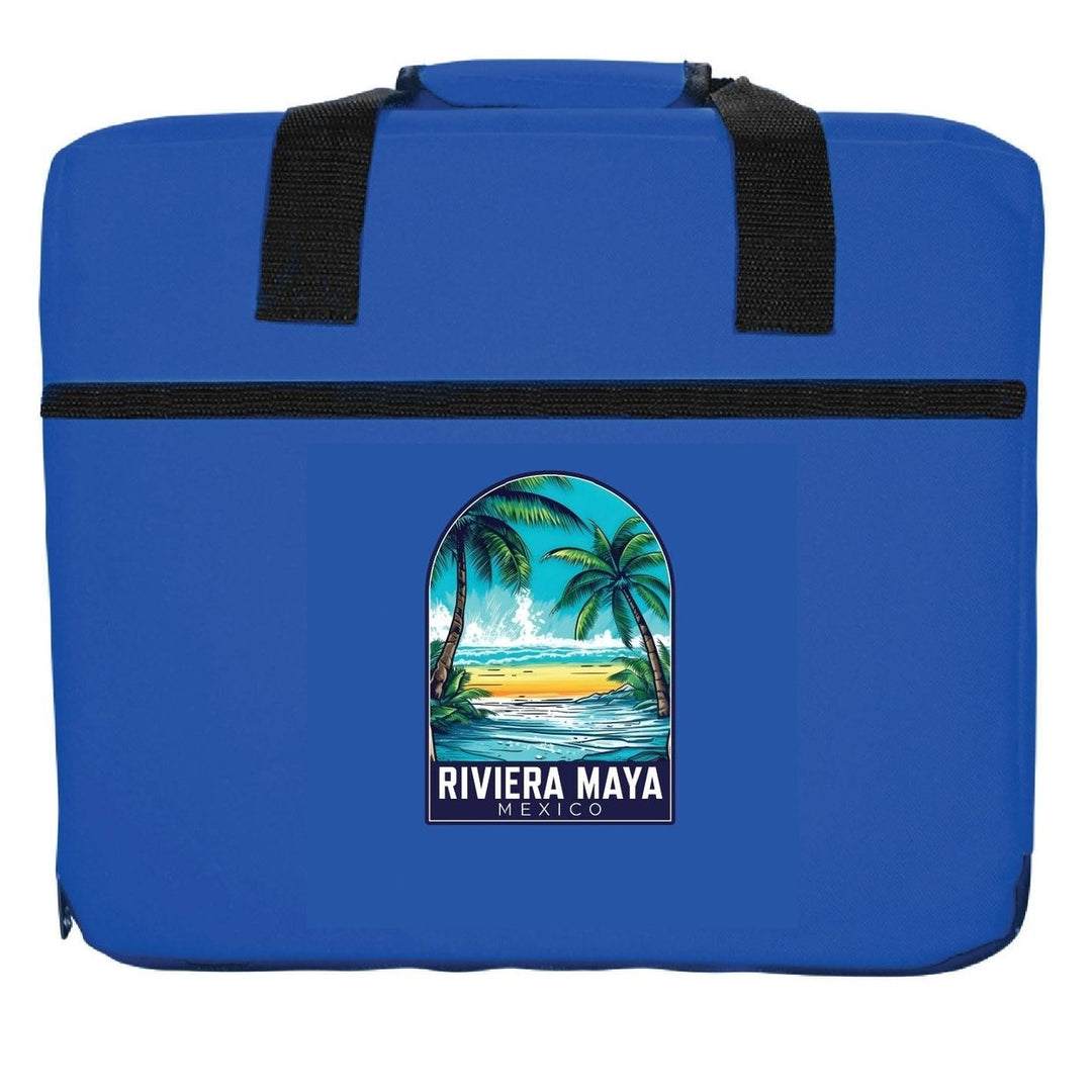 Riviera Maya Mexico Design B Souvenir Destination Seat Cushion Image 1