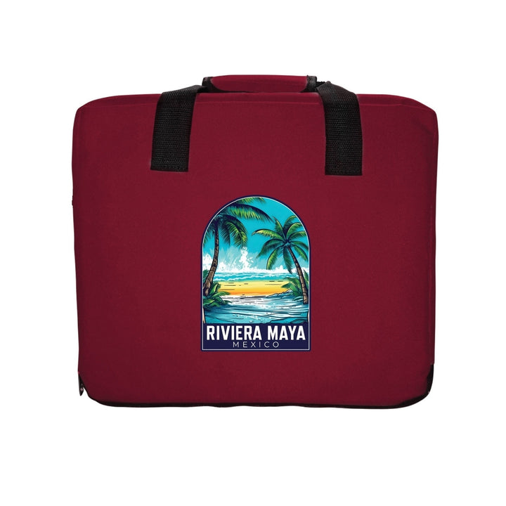 Riviera Maya Mexico Design B Souvenir Destination Seat Cushion Image 4