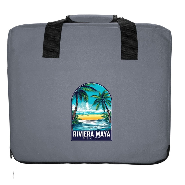 Riviera Maya Mexico Design B Souvenir Destination Seat Cushion Image 6