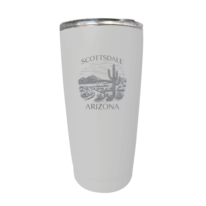 Scottsdale Arizona Souvenir 16 oz Engraved Stainless Steel Insulated Tumbler Image 1