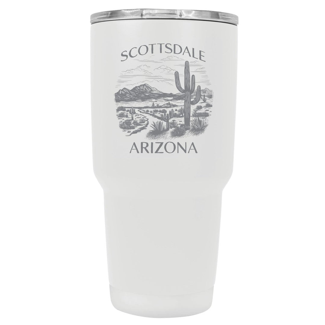 Scottsdale Arizona Souvenir 24 oz Engraved Insulated Stainless Steel Tumbler Image 1