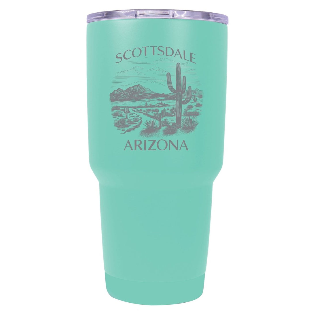 Scottsdale Arizona Souvenir 24 oz Engraved Insulated Stainless Steel Tumbler Image 1