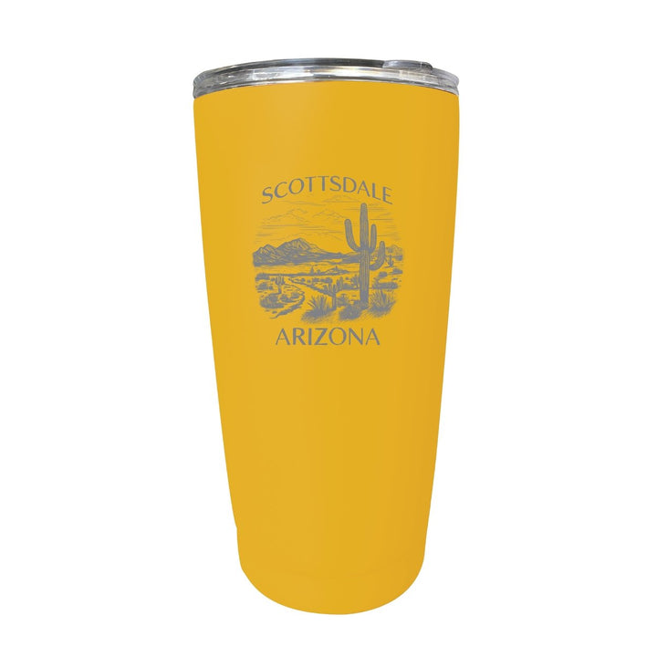 Scottsdale Arizona Souvenir 16 oz Engraved Stainless Steel Insulated Tumbler Image 1