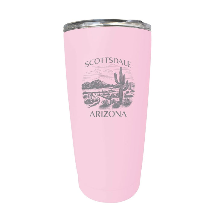 Scottsdale Arizona Souvenir 16 oz Engraved Stainless Steel Insulated Tumbler Image 1