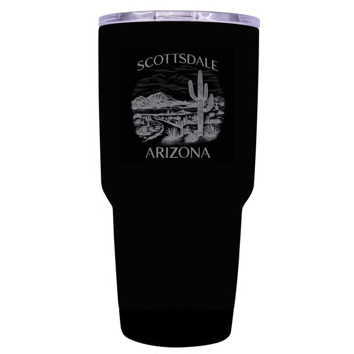Scottsdale Arizona Souvenir 24 oz Engraved Insulated Stainless Steel Tumbler Image 1