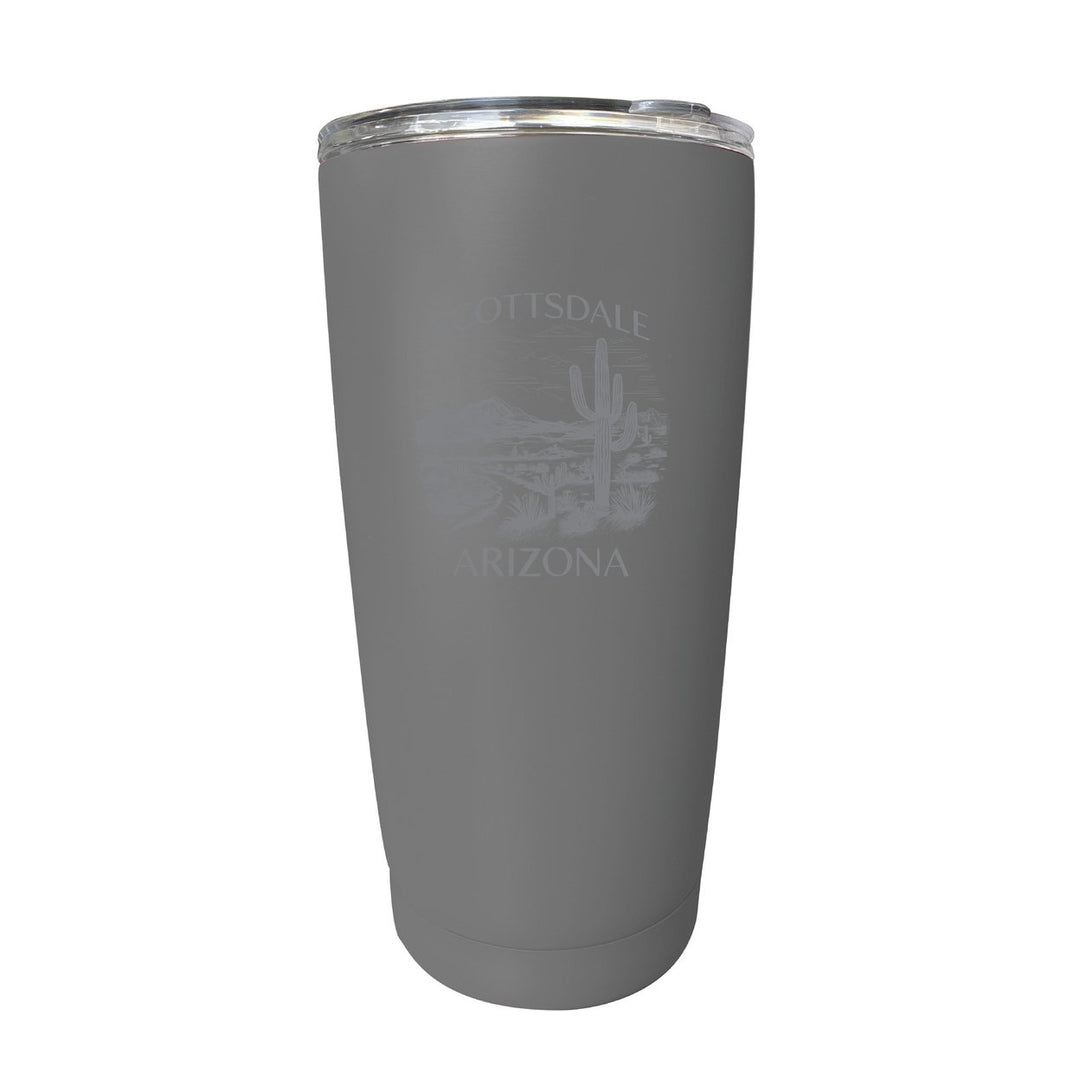 Scottsdale Arizona Souvenir 16 oz Engraved Stainless Steel Insulated Tumbler Image 1