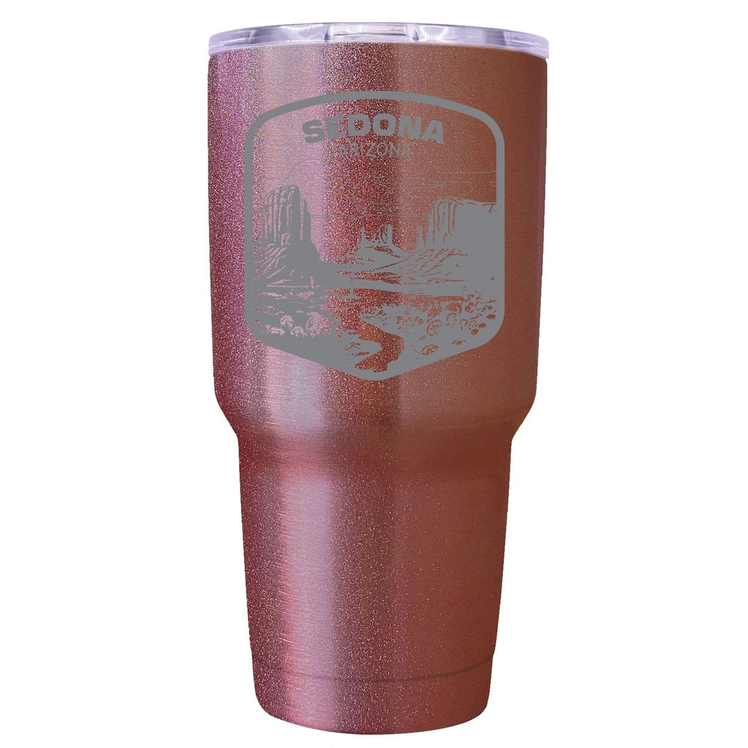 Sedona Arizona Souvenir 24 oz Engraved Insulated Stainless Steel Tumbler Image 1