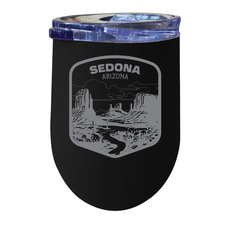 Sedona Arizona Souvenir 12 oz Engraved Insulated Wine Stainless Steel Tumbler Image 6