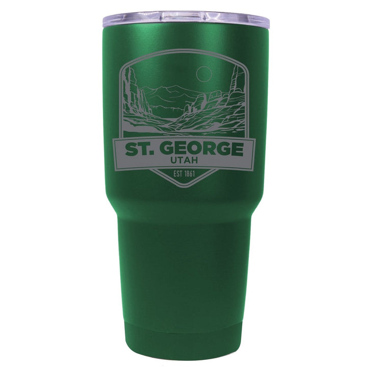 St. George Utah Souvenir 24 oz Engraved Insulated Stainless Steel Tumbler Image 8